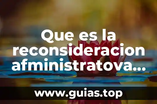 Que es la reconsideracion afministratova en materia fisca