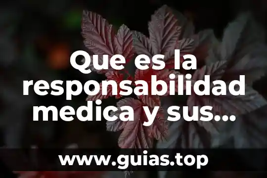 Que es la responsabilidad civil subjetiva 4 Que es la responsabilidad medica y sus tipos