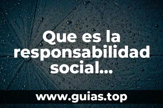 Que es la responsabilidad concepto amplio 3 Que es la responsabilidad social universitaria concepto