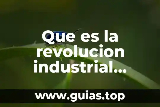Qué es la revolución concepto 8 Que es la revolucion industrial cronologia