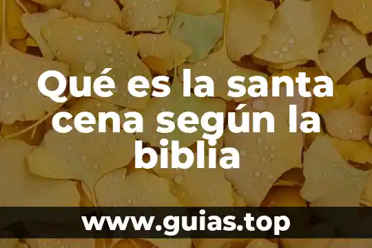 Según la psicología que es laceración 6 Qué es la santa cena según la biblia