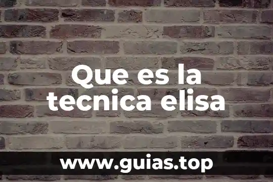 Que es una reaccion y tecnica 8 Que es la tecnica elisa