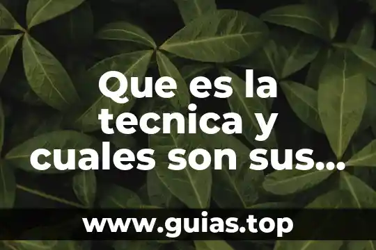 Qué es filosofía y cuáles son sus características 5 Que es la tecnica y cuales son sus caracteristicas