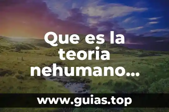 Qué es una teoría del caso 6 Que es la teoria nehumano relacionista de la administracion