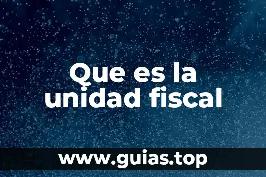Que es unidad bd-rom 8 Que es la unidad fiscal