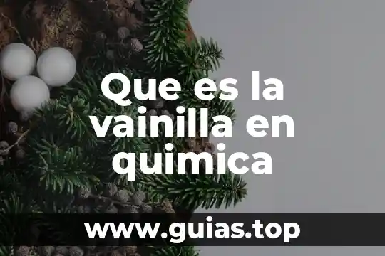 Que es un compuesto quimica en la biologia 7 Que es la vainilla en quimica