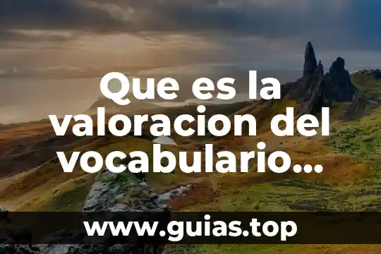 Que es estructura teorica en la valoracion de enfermeria 4 Que es la valoracion del vocabulario personal
