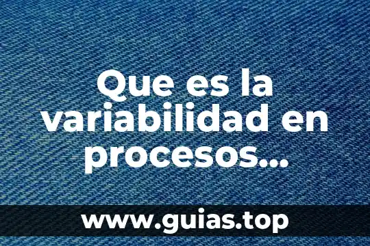 Que es una planta de tratamiento de aguas industriales 4 Que es la variabilidad en procesos industriales