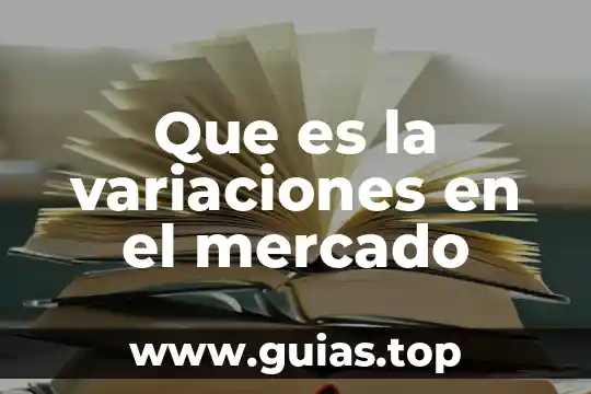 Que es estudio de mercado a nivel regional 4 Que es la variaciones en el mercado