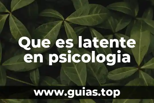 Qué es el significado y el significante en psicología 6 Que es latente en psicologia