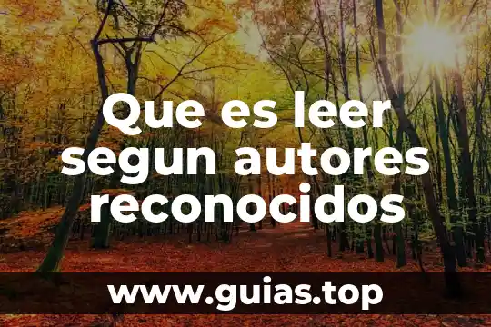 Qué es un problema definición por autores reconocidos 7 Que es leer segun autores reconocidos