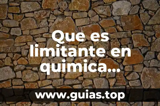 Qué es relato ejemplos 6 Que es limitante en quimica ejemplos