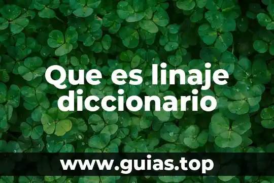 Polifarmacia diccionario que es 8 Que es linaje diccionario