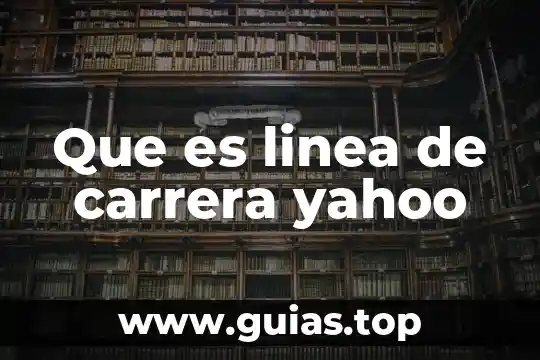 Que es carrera de velocidad concepto 7 Que es linea de carrera yahoo