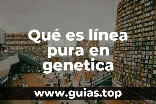 Característica genética que es 8 Qué es línea pura en genetica