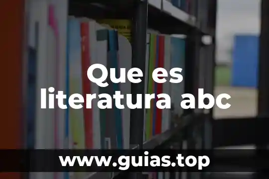 Qué es bienes concepto en definición abc 6 Que es literatura abc
