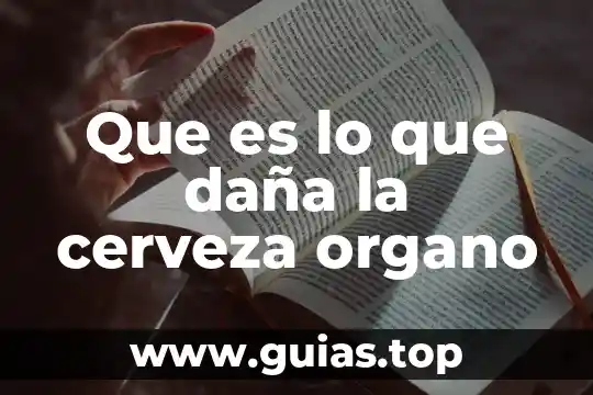 Principio lo que es nulo no produce efecto alguno 5 Que es lo que daña la cerveza organo