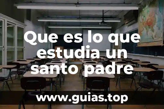 Etimología que es que estudia 8 Que es lo que estudia un santo padre
