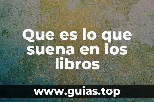 Que es una planta de ornato 6 Que es lo que suena en los libros