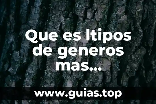 Que es mas que nada 8 Que es ltipos de generos mas escuchados