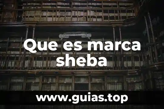 Que es una marca derechos de autor 4 Que es marca sheba