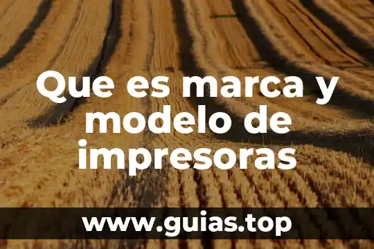 Qué es inmiscible en agua 3 Que es marca y modelo de impresoras