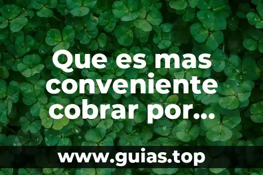 Que es el problema del agua 3 Que es mas conveniente cobrar por quincena o por semana