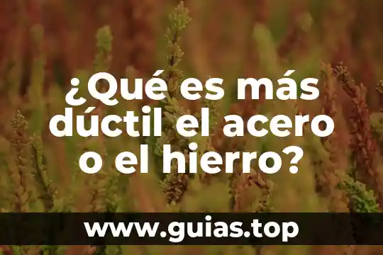 Que es mas viscoso el agua o el alcohol 3 ¿Qué es más dúctil el acero o el hierro?