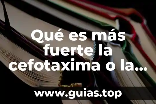 Que es mas fuerte que el fuego 7 Qué es más fuerte la cefotaxima o la ceftriaxona