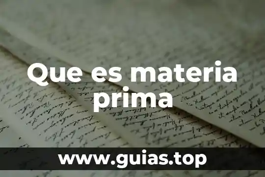 Qué es fletes sobre compras de materia prima en contabilidad 5 Que es materia prima