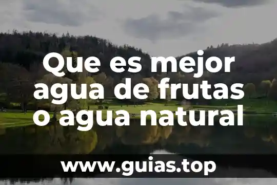 Que es la planta recicladora de agua lerma 7 Que es mejor agua de frutas o agua natural