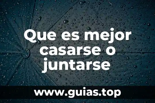 Que es la iso y tipos 5 Que es mejor casarse o juntarse