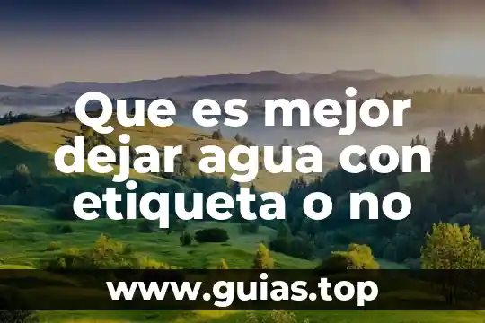 Que es dejar sin efectos yna resolucion 7 Que es mejor dejar agua con etiqueta o no