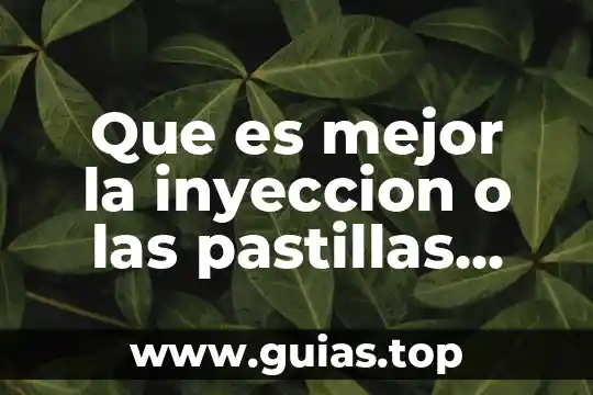 Qué es mejor láser o inyección de tinta 7 Que es mejor la inyeccion o las pastillas anticonceptivas