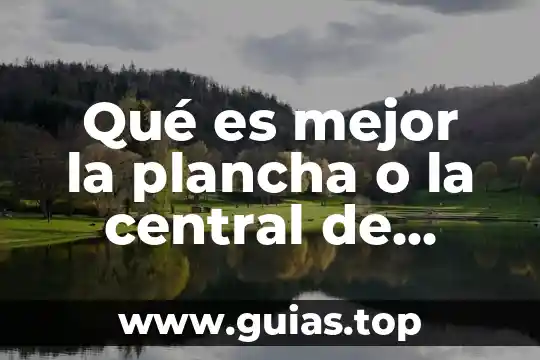 Que es la red central 4 Qué es mejor la plancha o la central de vapor