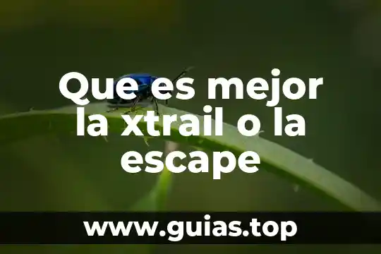 Que es el pensamiento segun la filosofia 5 Que es mejor la xtrail o la escape