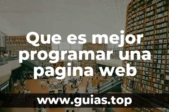 Qué es saber concepto 8 Que es mejor programar una pagina web