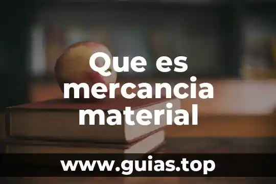Material pp-r que es 3 Que es mercancia material