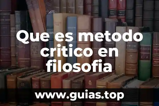 En filosofía que es conciencia psicológica 3 Que es metodo critico en filosofia