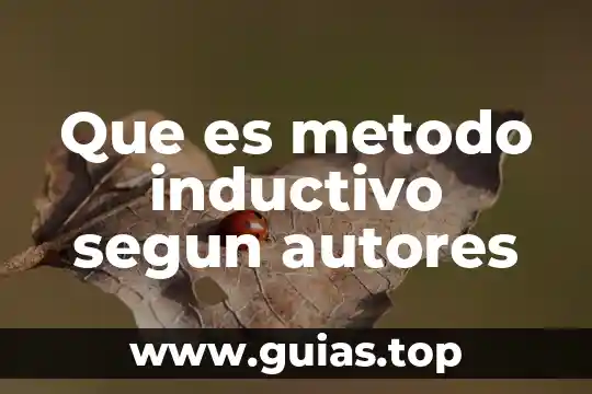 Que es argumento inductivo y ejemplos 3 Que es metodo inductivo segun autores
