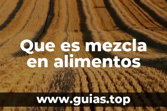 Que es la mezcla de mercadotecnia o marketing 8 Que es mezcla en alimentos