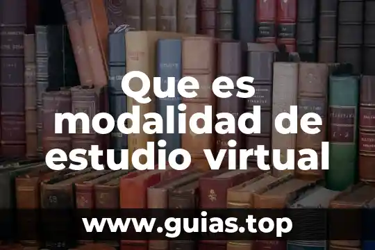 Que es un número de cuenta virtual 4 Que es modalidad de estudio virtual