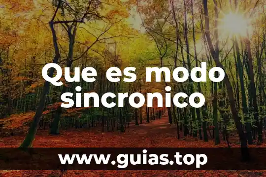Que es modo viaje 8 Que es modo sincronico