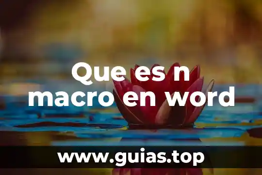 Que es una impresora de sistema continuo 4 Que es n macro en word