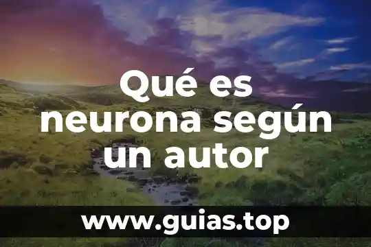 Qué es la depresión definición con autor 8 Qué es neurona según un autor