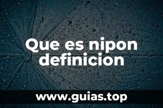 Qué es un evento político definición 5 Que es nipon definicion