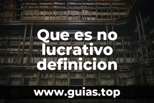 Qué es el control previo definición 8 Que es no lucrativo definicion