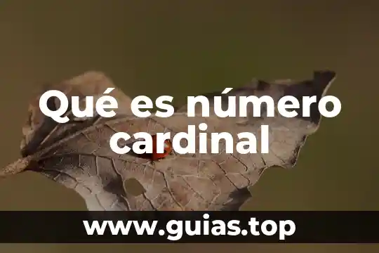 Qué es el número de kappa 3 Qué es número cardinal