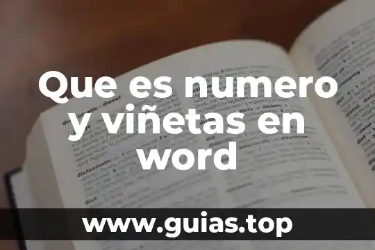Qué es un número random 8 Que es numero y viñetas en word