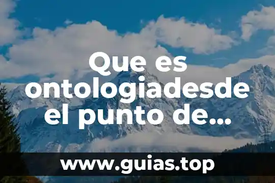 Que es punto de fusion en geografia 3 Que es ontologiadesde el punto de vista juridico